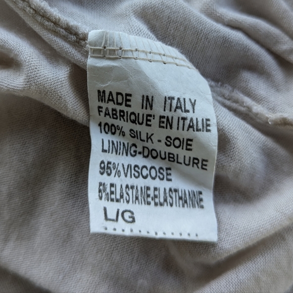 Silk Carla Conti Floral Blouse size Large Made in Italy Fairycore - Picture 5 of 6